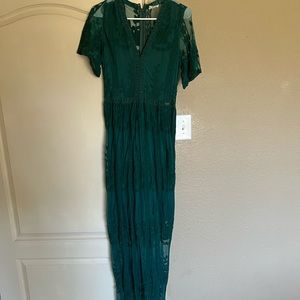 Emerald lace dress from BOHME
